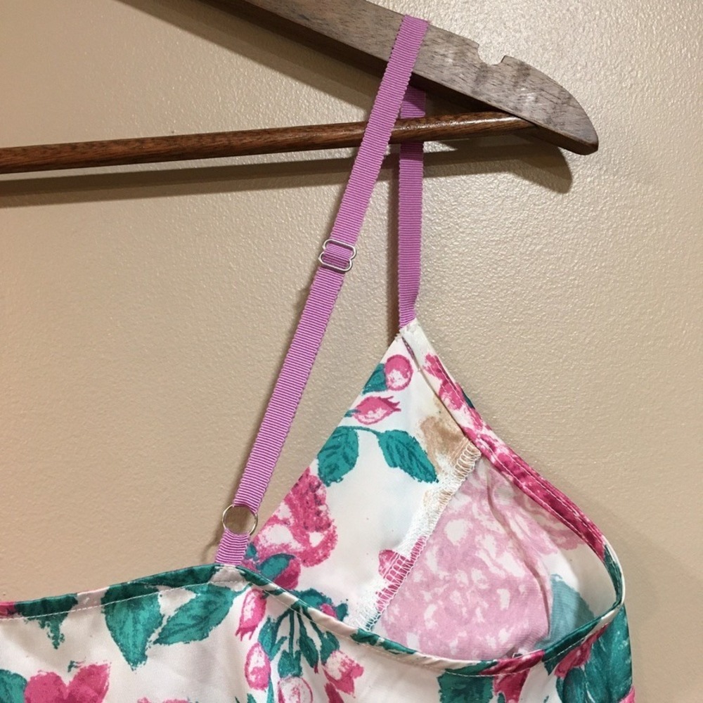 Free People Intimately Floral Handkerchief Cami Tank Top Womens XS Pink Cottage - Picture 8 of 11